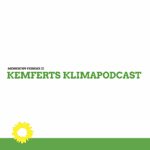 Sharepic Kemferts Klimapodcast Logo der Grünen
